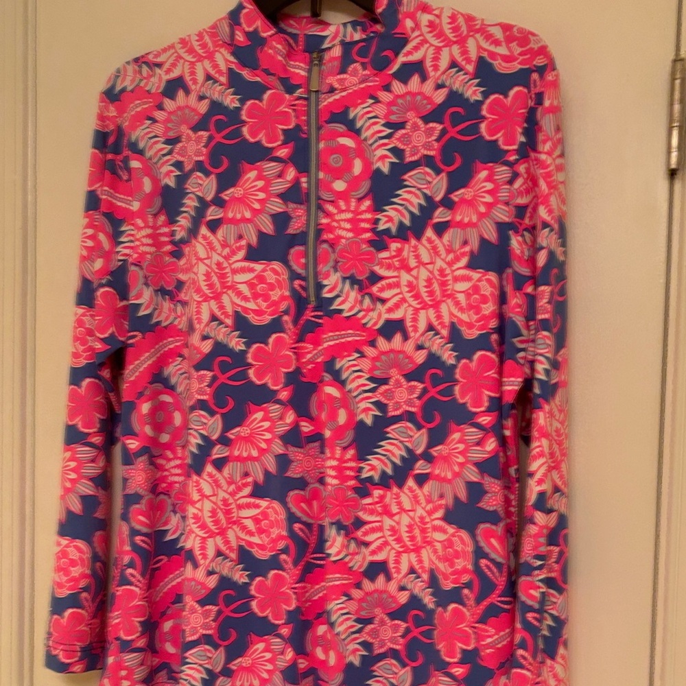Lulu-B Pink and Blue Floral Top